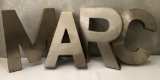 4 Metal Letters - MARC