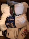 Large Lot New Men's White Socks