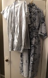 New Kimono; 2 Pairs Metallic Stretch Pants; Metallic Onesie