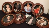 8  Marilyn Monroe Collectors Plates - Up Close & Personal 1-8, 1 W/O Frame