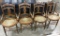 Set Of 4 Burled-Back Victorian Chairs W/ Cane Seats - As Found - LOCAL PICK
