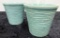 2 Green McCoy Planters