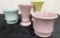2 McCoy Vases; 2 McCoy Pots