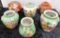 Lot Of 6 Ransburg Cookie Jars - Some No Lids, As Found