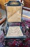 Antique Hitchcock-Style Rocker W/ Hand Caning - LOCAL PICKUP ONLY