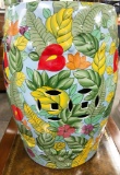 Floral Garden Stool