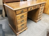 Oak Kneehole Desk - LOCAL PICKUP ONLY