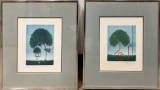Lithograph, Tree Swing, Artist Signed, 40/300, In Frame W/ Glass - 14¼