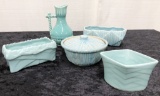 5 Pieces Blue McCoy Pottery