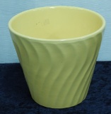 Large Yellow U. S. Pottery Planter - 8
