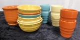 Misc. Pottery - Includes 6 Bowls, 6 Tumblers, Pot