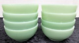 8 Fireking Jadeite Bowls