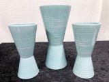 McCoy Blue Floraline - Large Vase ( Underneath Chip ) - 12