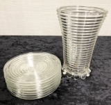 Manhattan Glass - 8 Desert Plates - 6