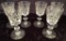 Set Of 6 Small Wine Stems - Signed Hawkes, 5¼