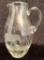 Queen Lace Germany Crystal - African Safari, Pitcher W/ Elephant, 9½