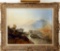 James Baker Pyne, British, 1800-1870 Oil On Canvas - Old Bridge, Snowdon, S