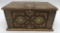 Austria Hand Painted Wooden Jewelry Box W/ Accordion Drawers - 8