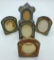 5 Micro Mosaic Italy Frames - Largest 3½