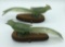 Pair Jade Birds - As Found, Head Feathers Missing, Legs Repaired, 10