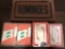 Vintage Dominos Set - In Box; 7 TWA Packs Of Playing Cards