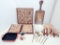 Cheese Platter & Dome - Small Chip; 7 Cutting Boards; 3 Wine Cork Trivets;
