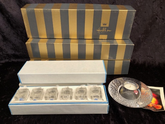 Orrefors Glass Votive; 18 Individual Shakers - From Hall's Kansas City