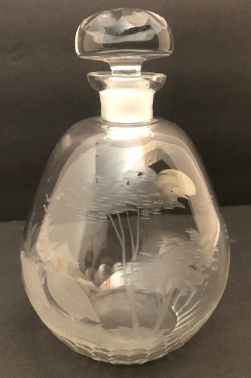 Queen Lace Germany Crystal - African Safari, Decanter, 6½"