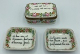 Old French Hand Painted Hinged Box - 4