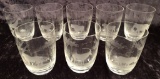 Queen Lace Germany Crystal - African Safari, 8 Rocks Glasses, 4
