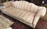 Vintage Camel Back Sofa - Chinese Chippendale Legs - 92