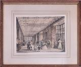 Joseph Nash Hand Colored Engraving - Song Gallery Haddon Hall, Some Foxing