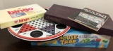 J. Chein Metal Checkerboard; Mousetrap Game - Never Opened; Vintage Scrabbl