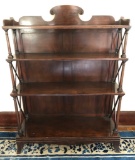 Vintage 1940s Mahogany Stairstep Bookcase - 36