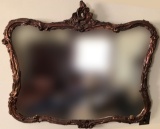 Vintage Wood & Plaster Mirror - 33