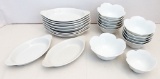 13 Rice Bowls; 10 Stoneware Hall Individual Casseroles