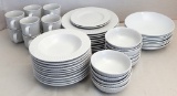 Misc. Set Of White Dinnerware - Gibson, World Market Etc.