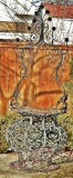 Vintage Wrought Iron Bird Bath - 101