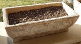 Vintage Rectangular Cast Concrete Planter - As Found, 14