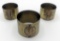 3 Shell Trench Art Napkin Rings