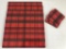 4 Plaid Placemats W/ 4 Coasters - 8