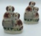 2 Vintage Staffordshire Dog Figures - 1 Has Chips On Base, 4