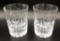 2 Waterford Double Rocks Glasses