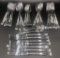 Oneida Stainless Flatware - 7 Dinner Knives, 7 Dinner Forks, 8 Dessert Fork