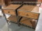 2 Wicker & Iron Side Tables - LOCAL PICKUP ONLY