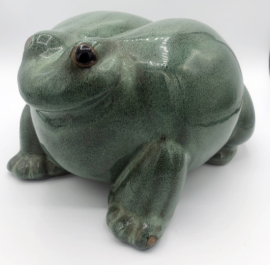 Large Pottery Frog - 6½" Tall