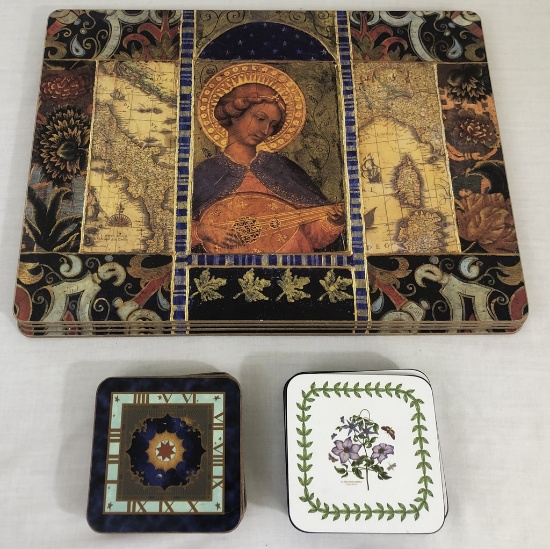 4 Placemats W/ 12 Coasters - 12"x16"