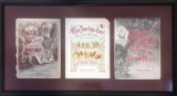 Framed Vintage Sheet Music Covers - 42