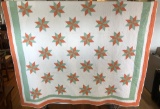 Vintage Hand Quilted Quilt - 76