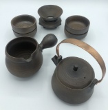 8-piece Handmade Pottery Tea Service